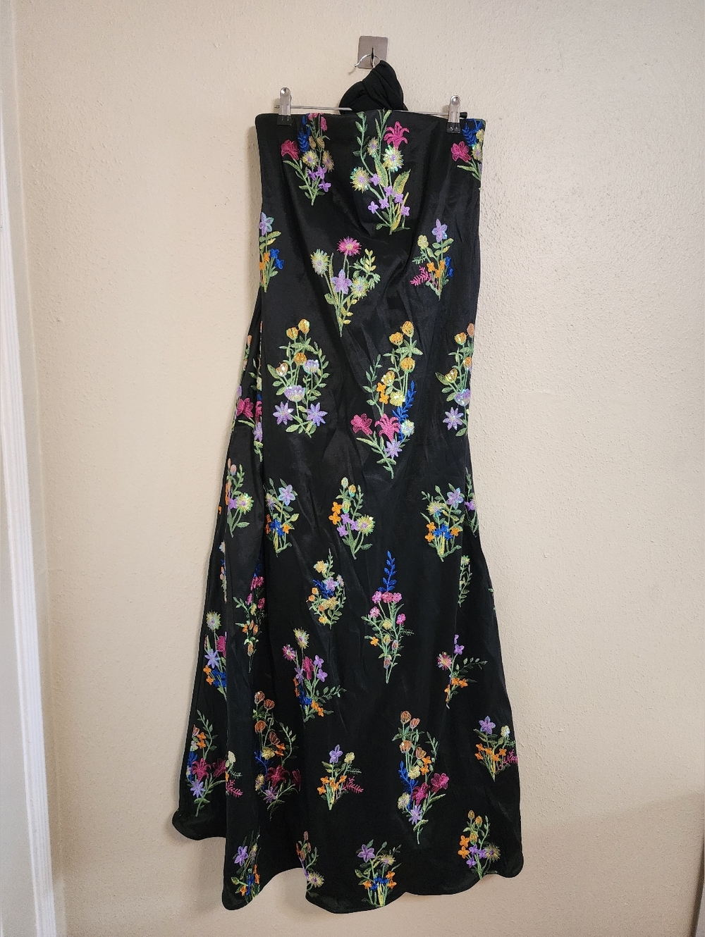 Show Me Your MuMu Riley Maxi Ethereal Sequins Black Dress M Wedding Party Formal - Picture 6 of 10